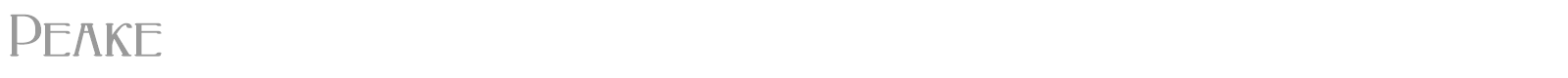 Peake font preview